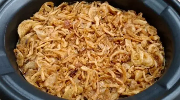 CROCK POT GREEN BEAN CASSEROLE