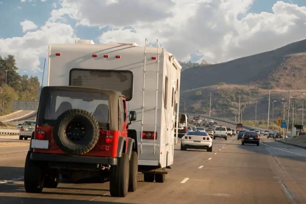 RV Towing Jeep