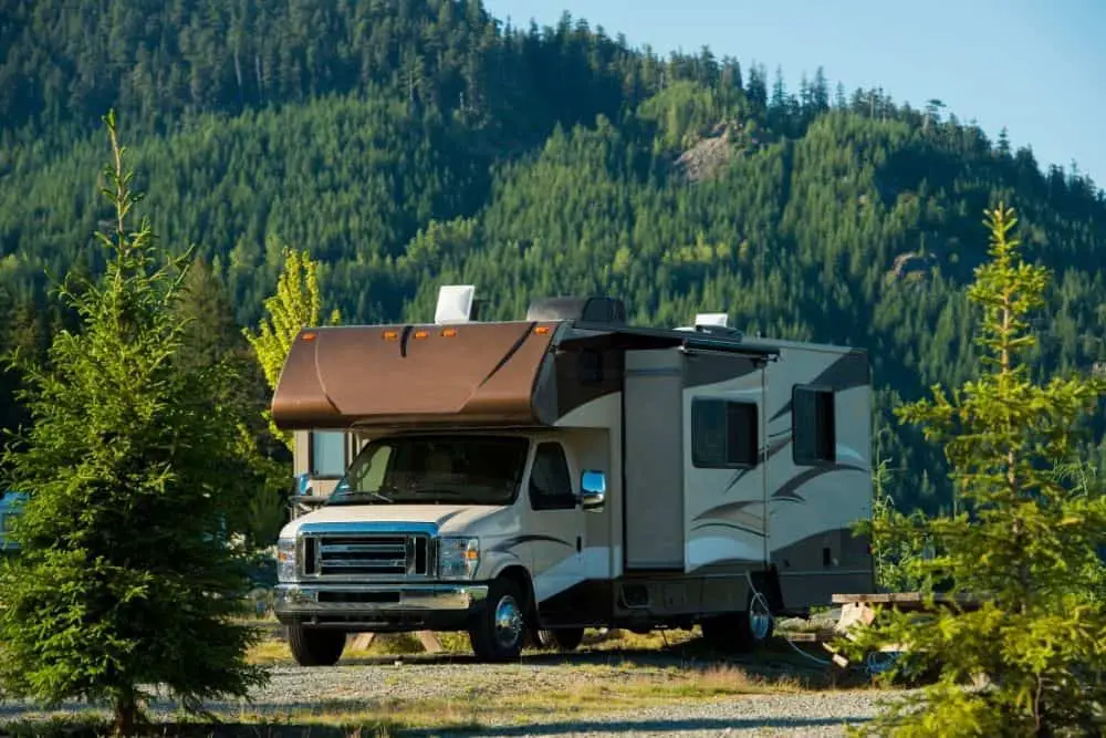 RV with slide out